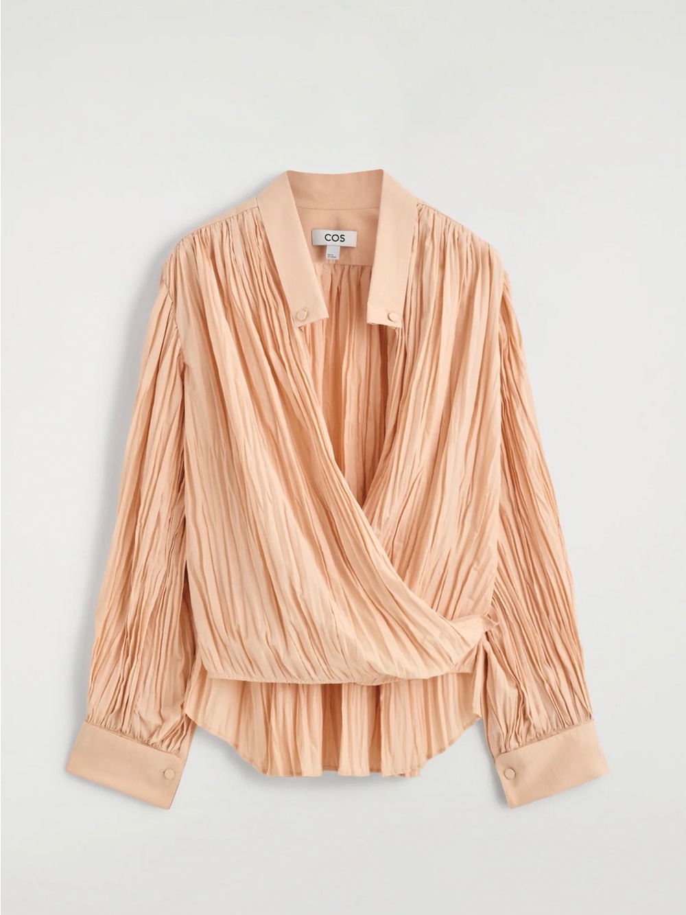COS Crinkled wrap over blouse BNWT